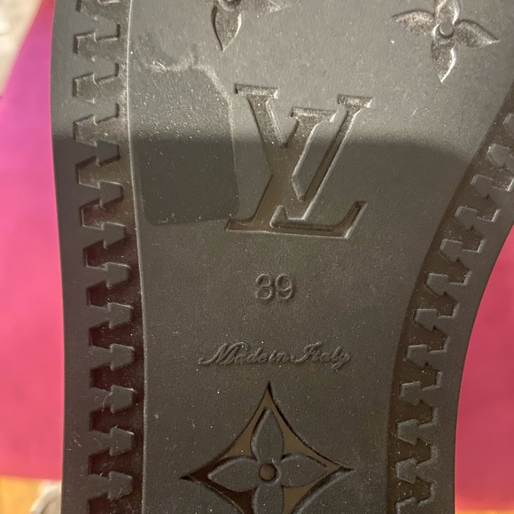 LV Rainboots Logo with Cutouts NEVER WORN new with dust bags! - Picture 5 of 7